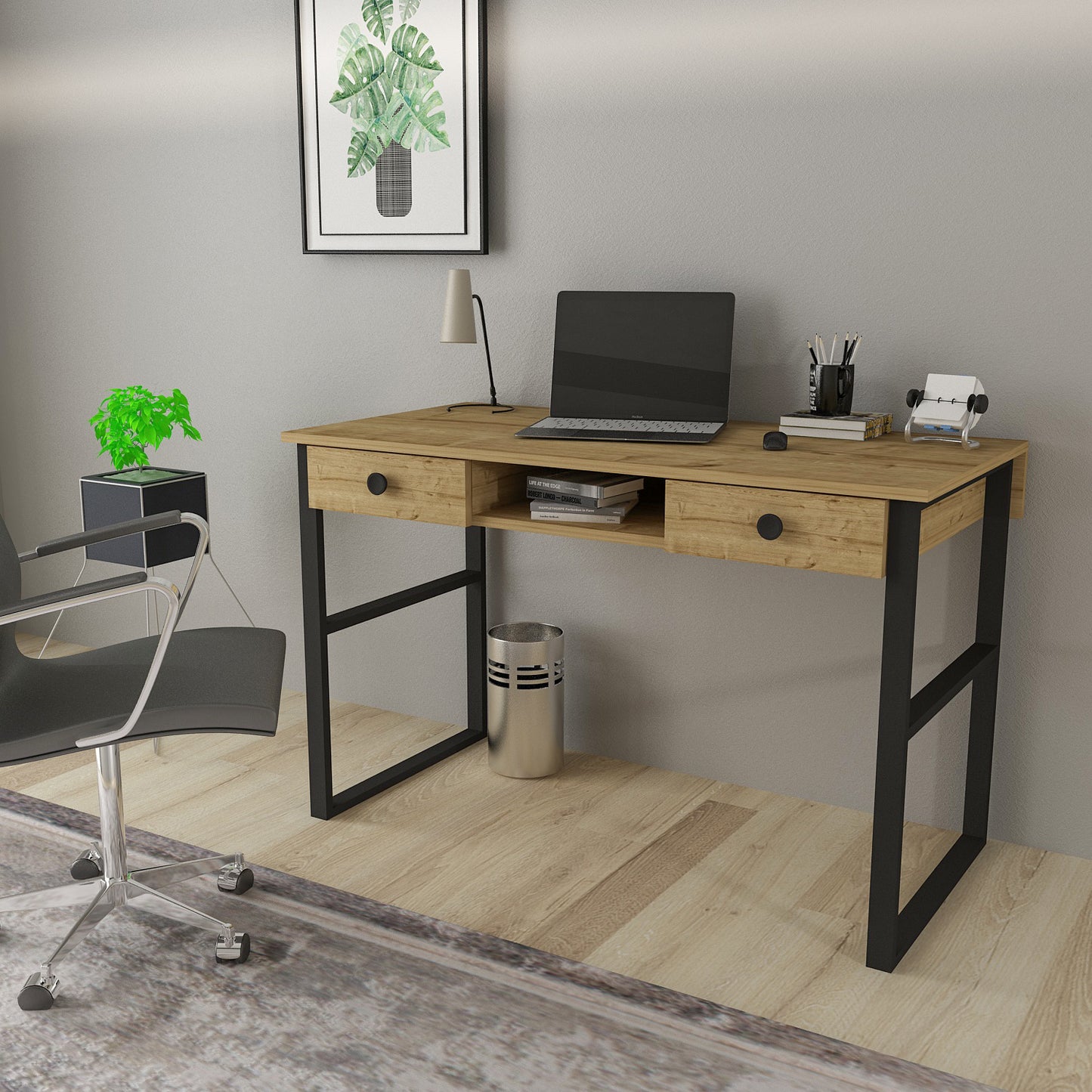 Valley Computer Desk with Drawers