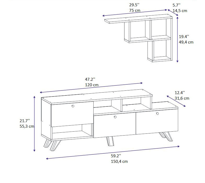 Monson TV Stand and Entertainment Center