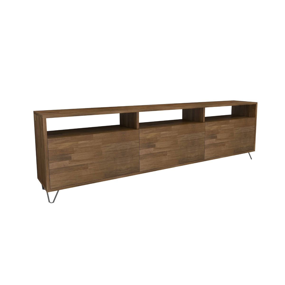 Oliver Pine Wood Metal Handmade TV Stand and Media Console for TVs up to 77"