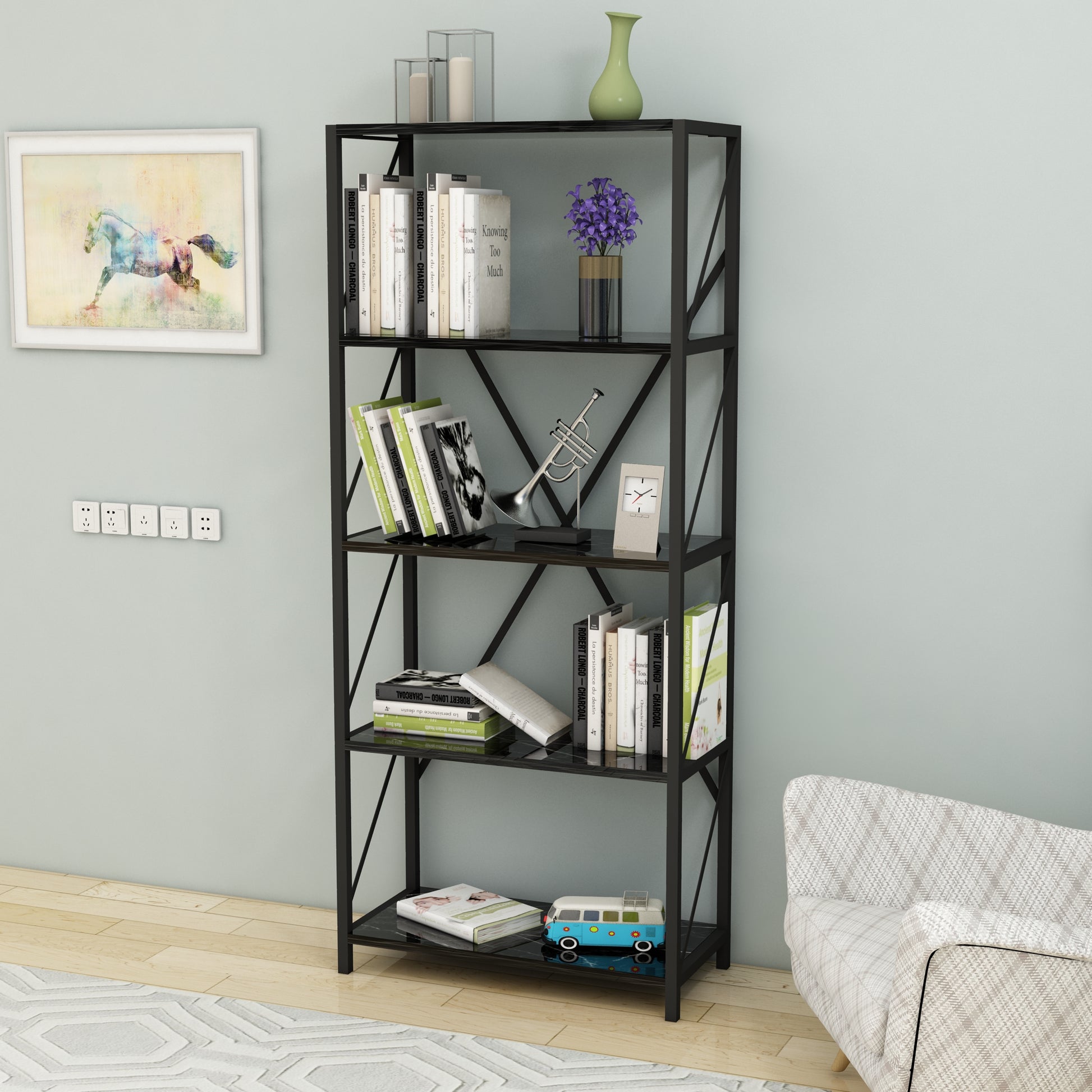 shelving unit, shelf, bookshelf, bookcase, bookcase styling, bookcase decor, bookcase design