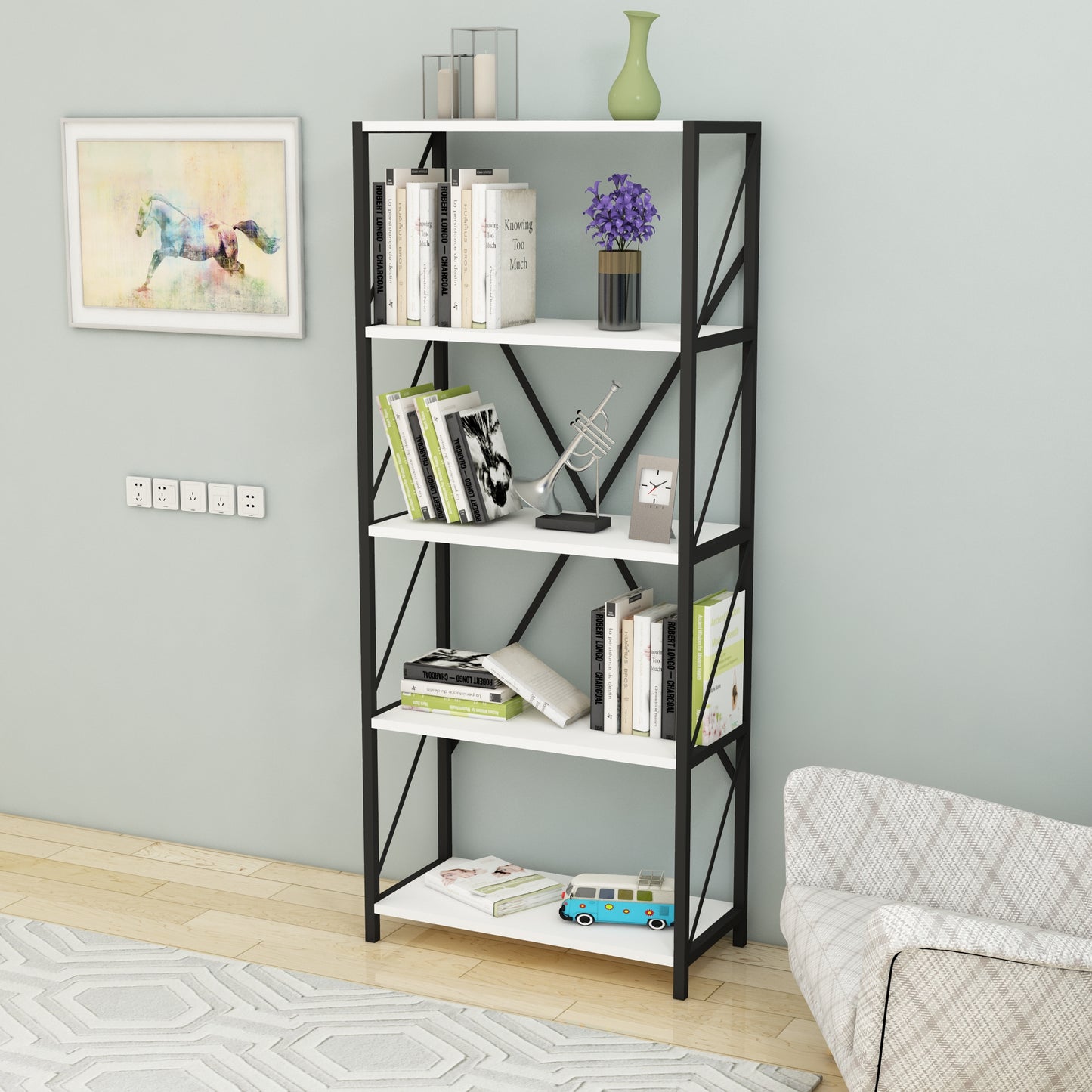 shelving unit, shelf, bookshelf, bookcase, bookcase styling, bookcase decor, bookcase design