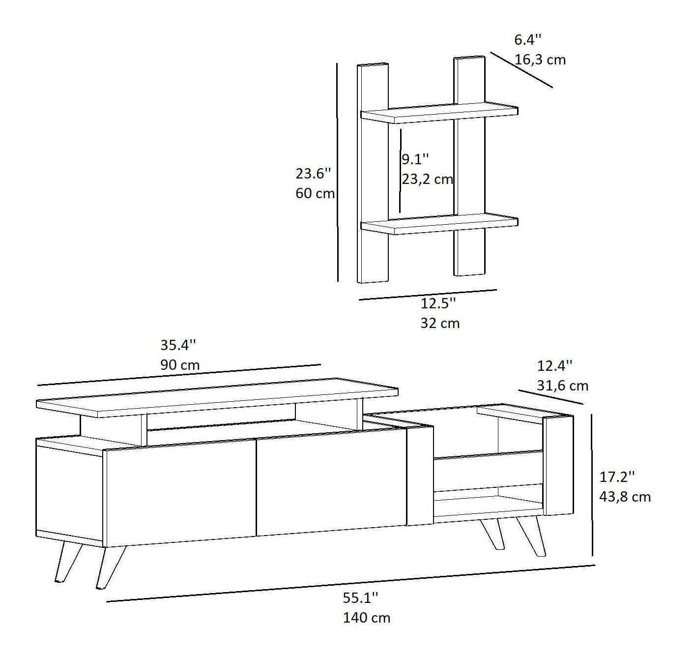 Corn TV Stand and Entertainment Center - Destina Home