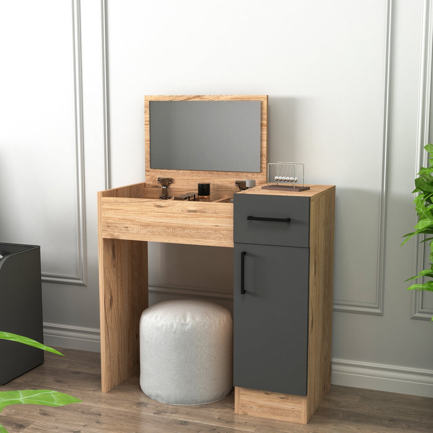 Agnes Makeup Vanity Table with Mirror