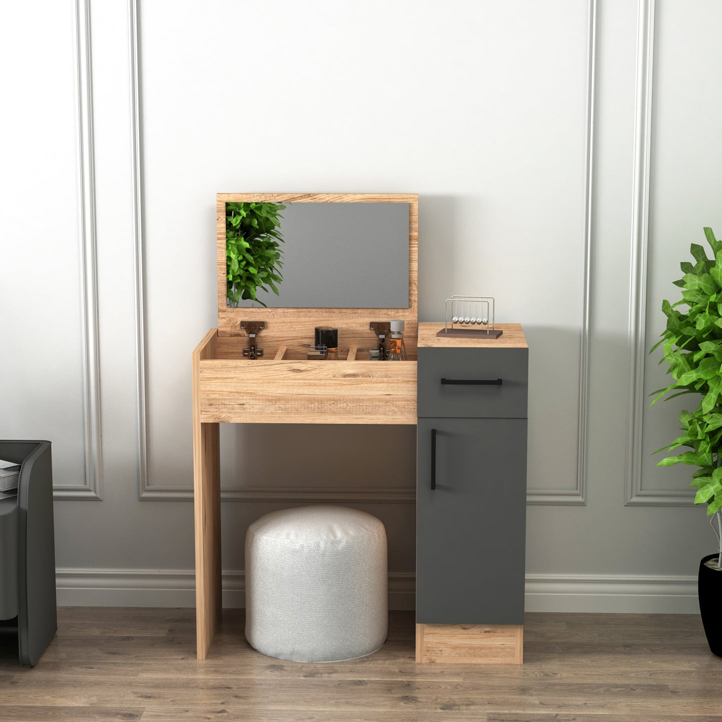 Agnes Makeup Vanity Table with Mirror