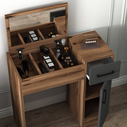 Agnes Freestanding Makeup Vanity Table with Mirror