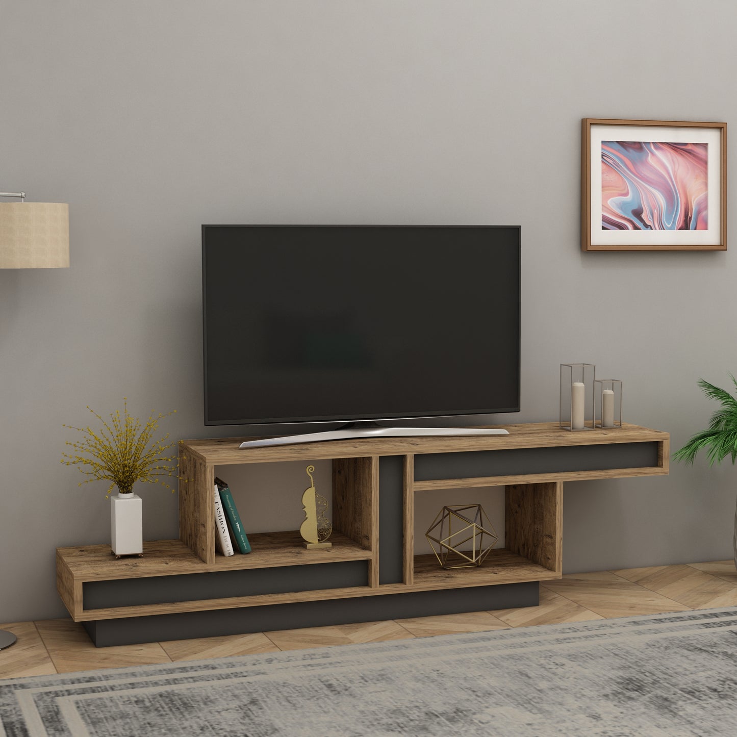 TV Stand, Media Console, TV cabinet, Wooden TV Stand, Media Stand, TV Lowboard, Entertainment Center, Wood TV Unit, TV Board, TV Table, Media Center, Living Room, Furniture