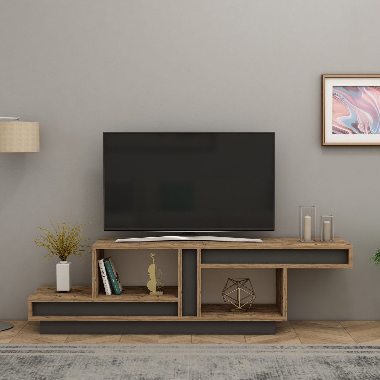 TV Stand, Media Console, TV cabinet, Wooden TV Stand, Media Stand, TV Lowboard, Entertainment Center, Wood TV Unit, TV Board, TV Table, Media Center, Living Room, Furniture
