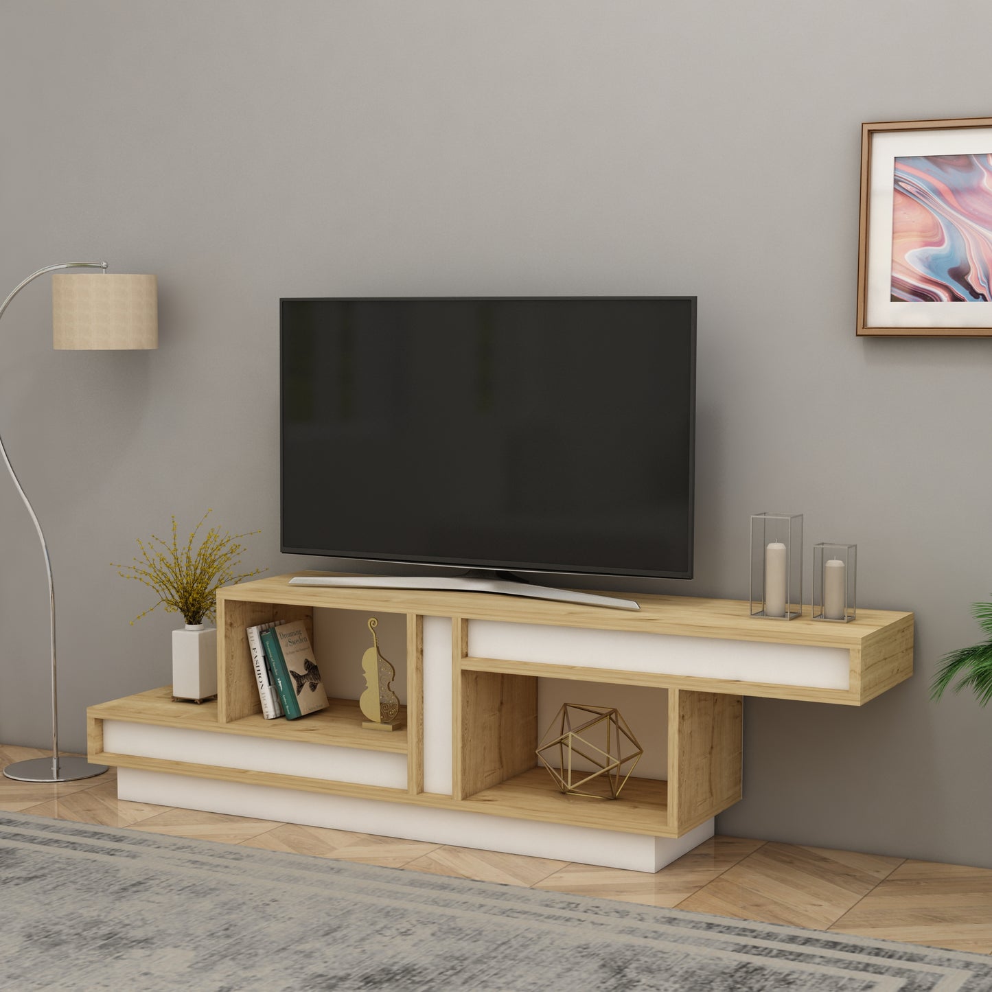 TV Stand, Media Console, TV cabinet, Wooden TV Stand, Media Stand, TV Lowboard, Entertainment Center, Wood TV Unit, TV Board, TV Table, Media Center, Living Room, Furniture