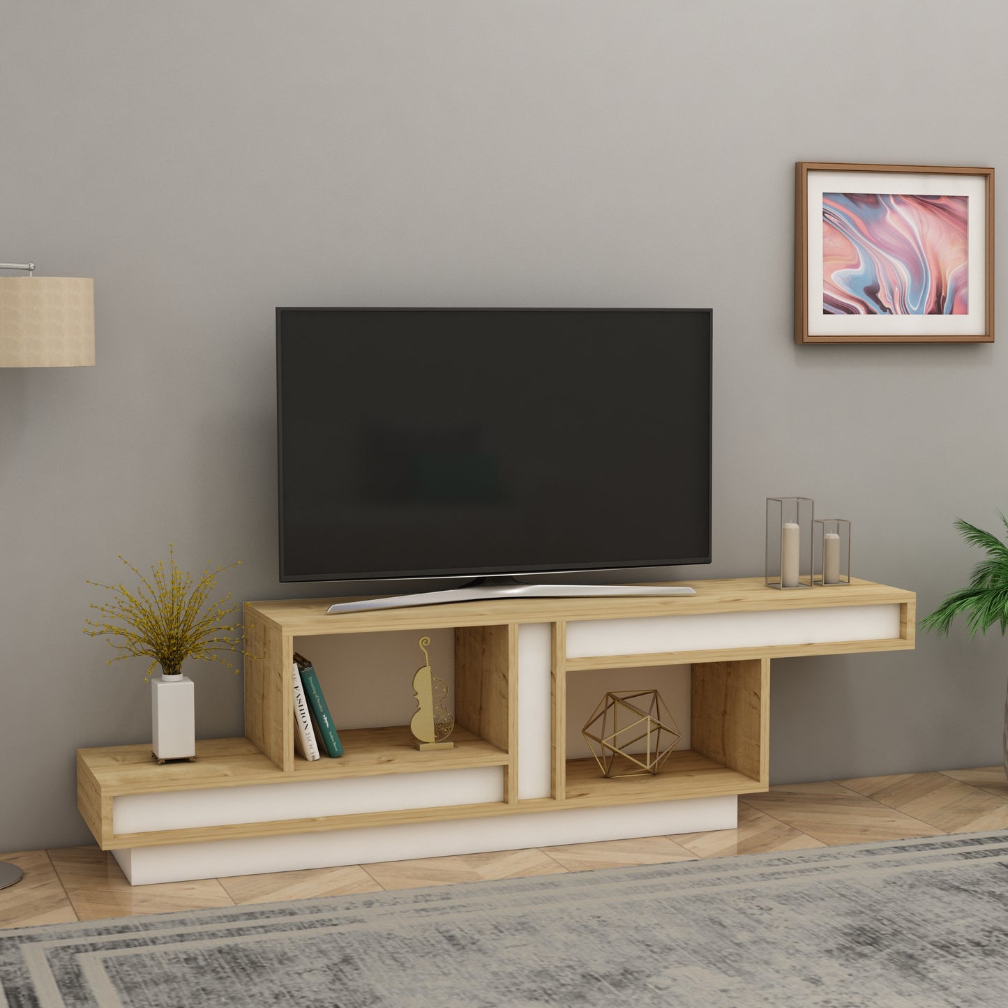 TV Stand, Media Console, TV cabinet, Wooden TV Stand, Media Stand, TV Lowboard, Entertainment Center, Wood TV Unit, TV Board, TV Table, Media Center, Living Room, Furniture
