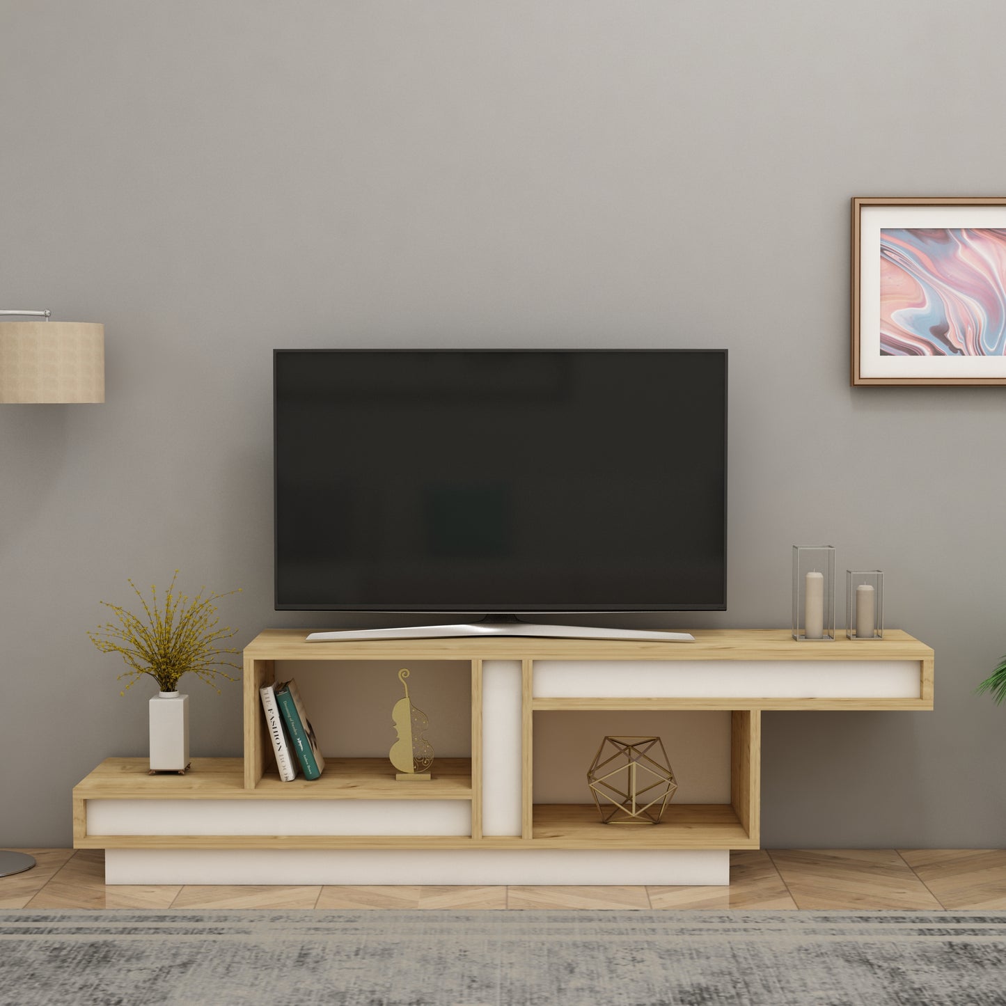 TV Stand, Media Console, TV cabinet, Wooden TV Stand, Media Stand, TV Lowboard, Entertainment Center, Wood TV Unit, TV Board, TV Table, Media Center, Living Room, Furniture