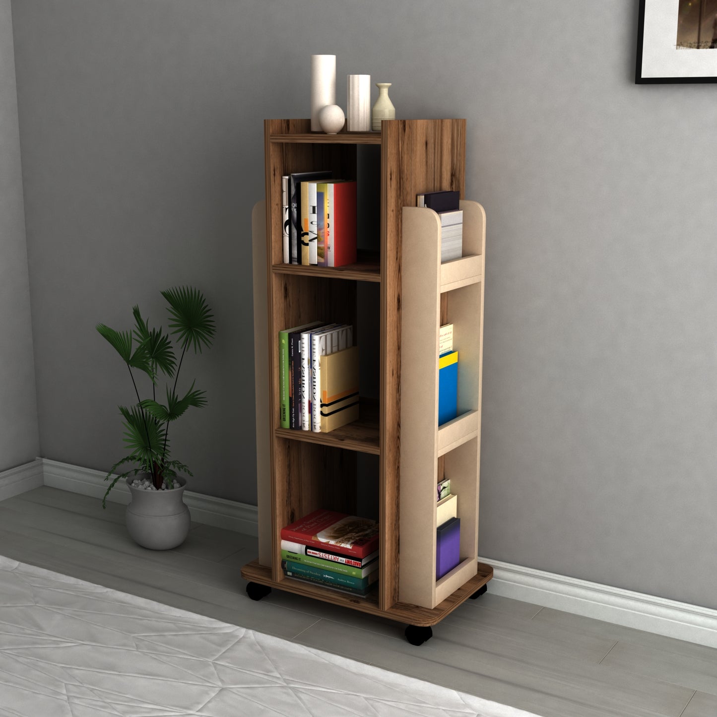 Bookcase, Bookshelf, Floating Bookcase, Floating Bookshelf, Shelving Unit, Shelf, Furniture, Home, Office, Living room, Study room