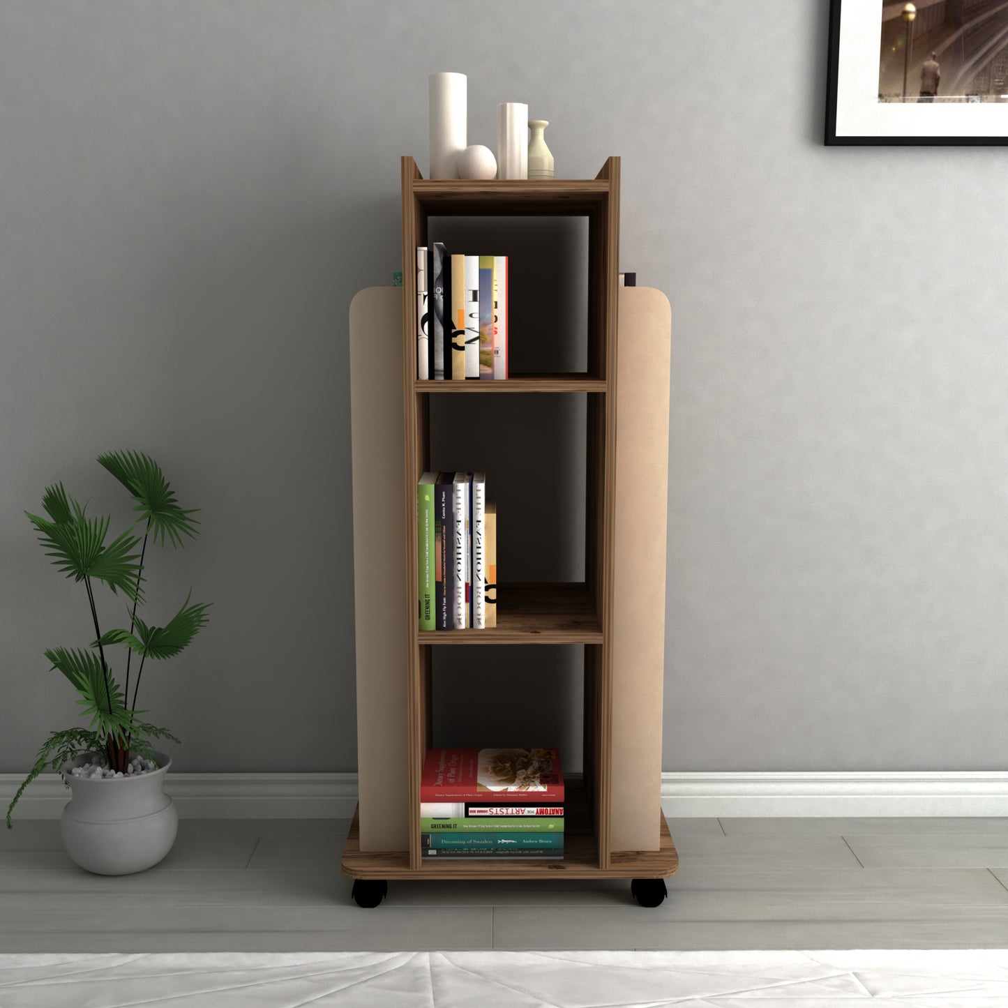 Bookcase, Bookshelf, Floating Bookcase, Floating Bookshelf, Shelving Unit, Shelf, Furniture, Home, Office, Living room, Study room