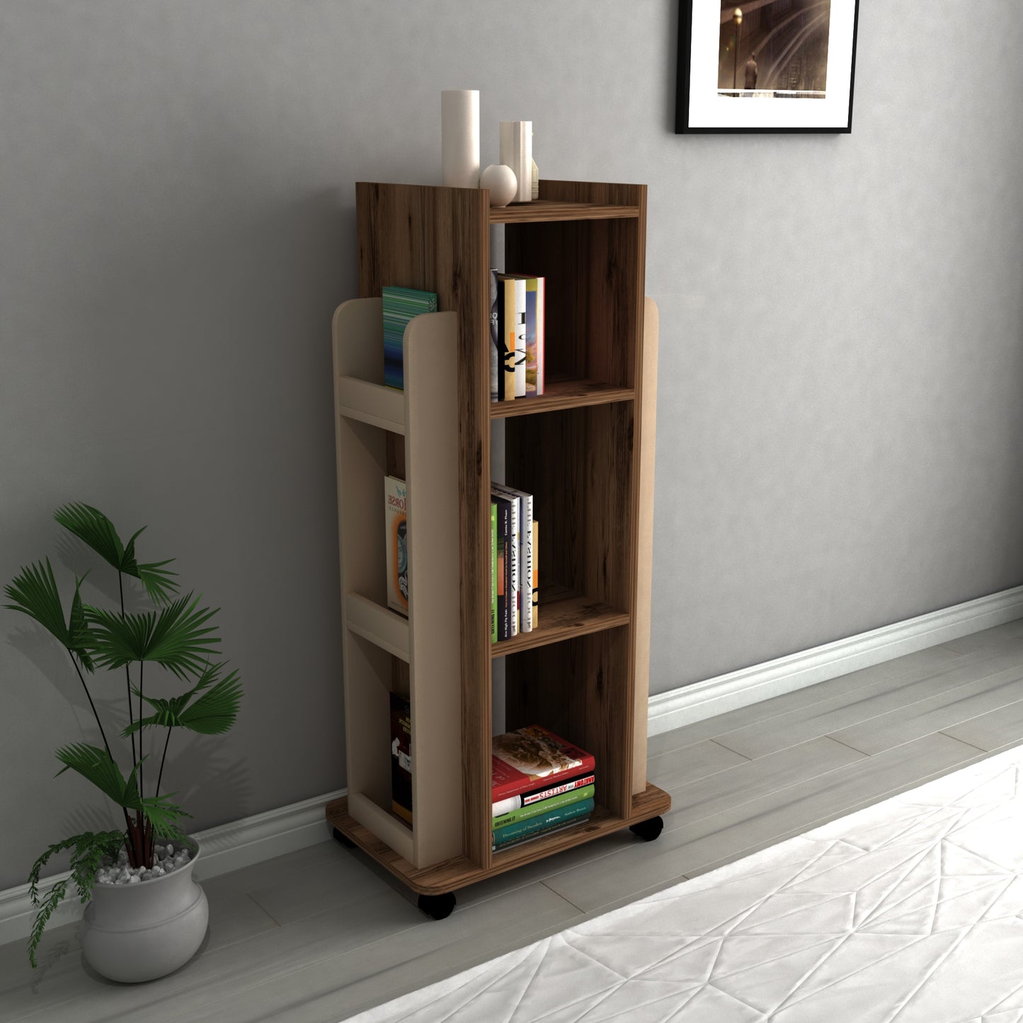 Bookcase, Bookshelf, Floating Bookcase, Floating Bookshelf, Shelving Unit, Shelf, Furniture, Home, Office, Living room, Study room