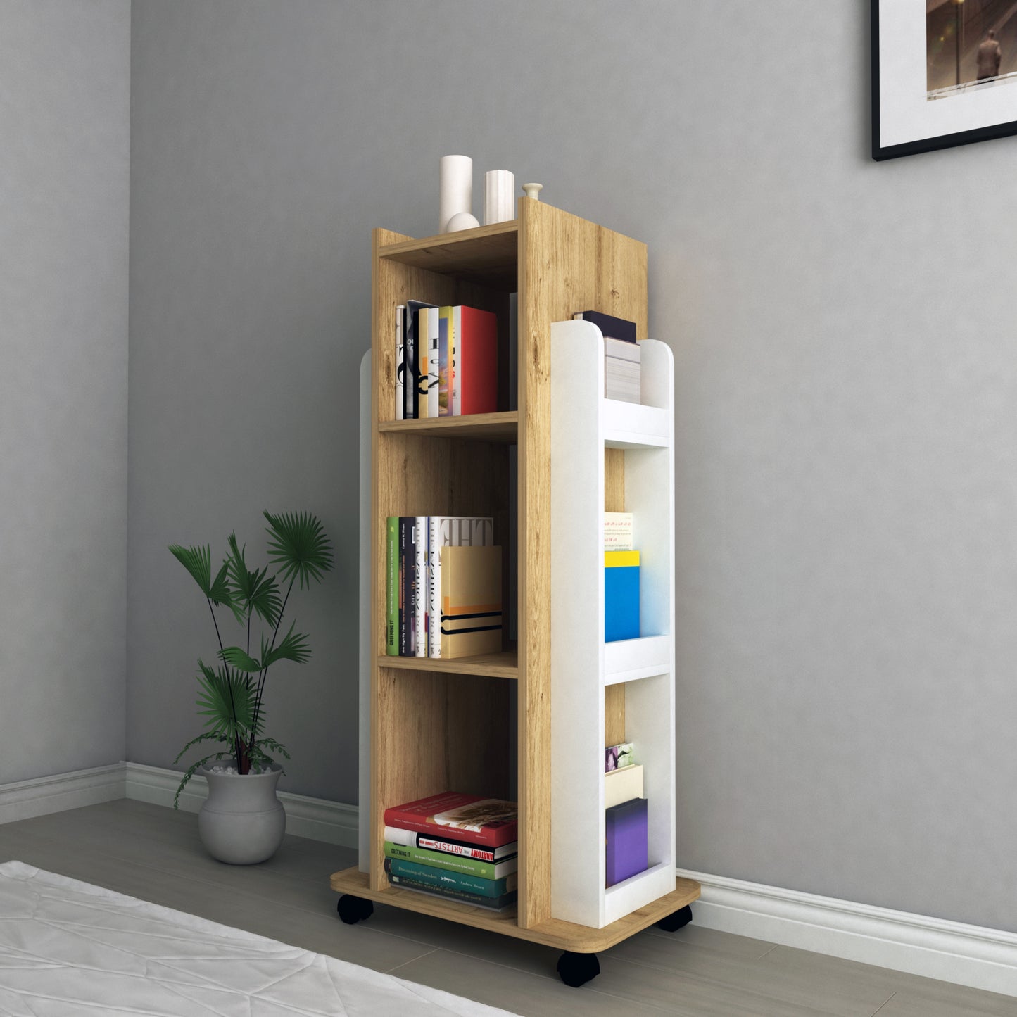 Bookcase, Bookshelf, Floating Bookcase, Floating Bookshelf, Shelving Unit, Shelf, Furniture, Home, Office, Living room, Study room