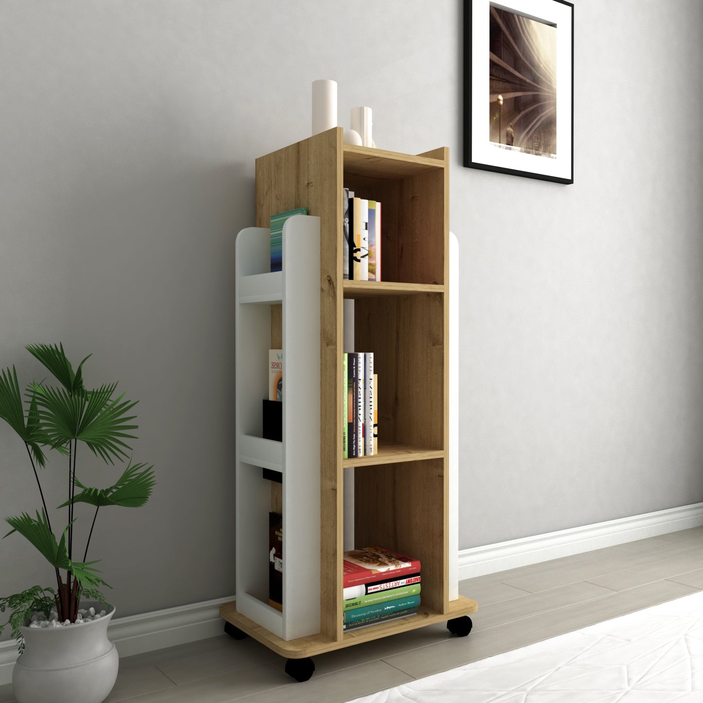 Bookcase, Bookshelf, Floating Bookcase, Floating Bookshelf, Shelving Unit, Shelf, Furniture, Home, Office, Living room, Study room