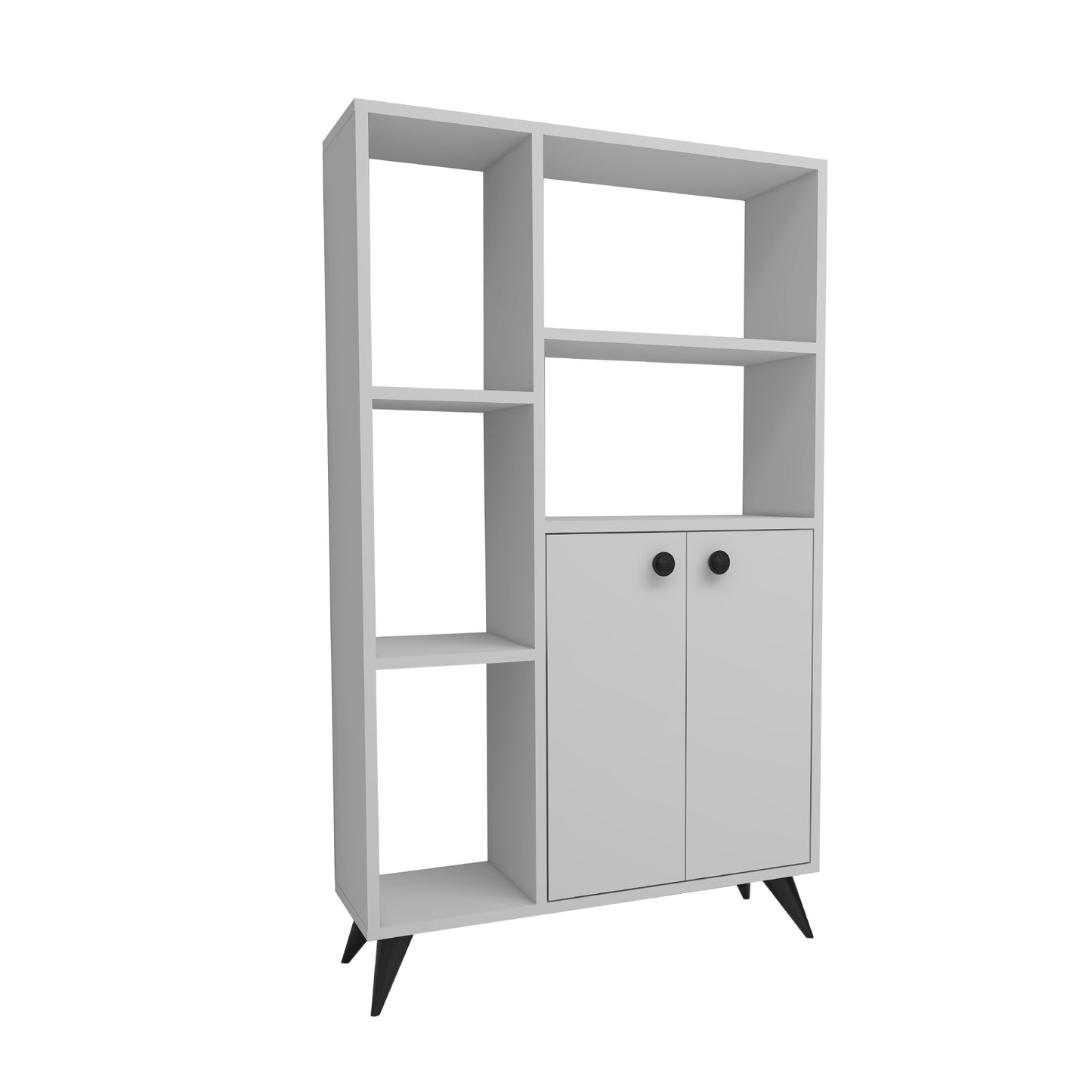 Bookcase with Cabinets and Shelves Melantha