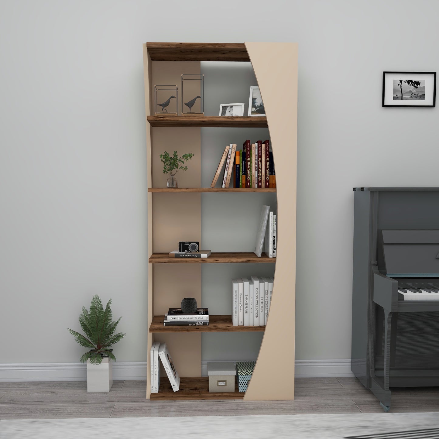 Bookcase, Bookshelf, Floating Bookcase, Floating Bookshelf, Shelving Unit, Shelf, Furniture, Home, Office, Living room, Study room