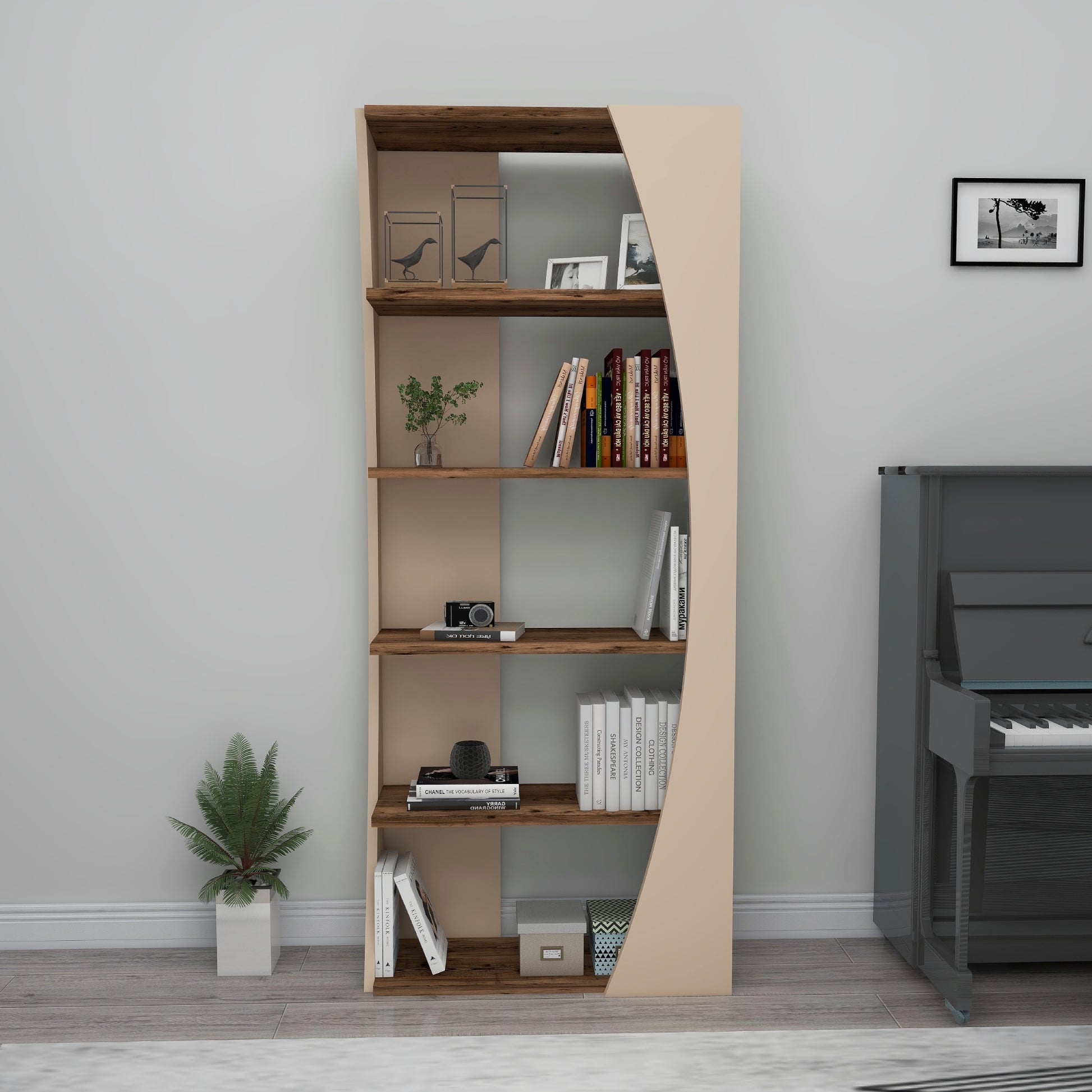 Bookcase, Bookshelf, Floating Bookcase, Floating Bookshelf, Shelving Unit, Shelf, Furniture, Home, Office, Living room, Study room