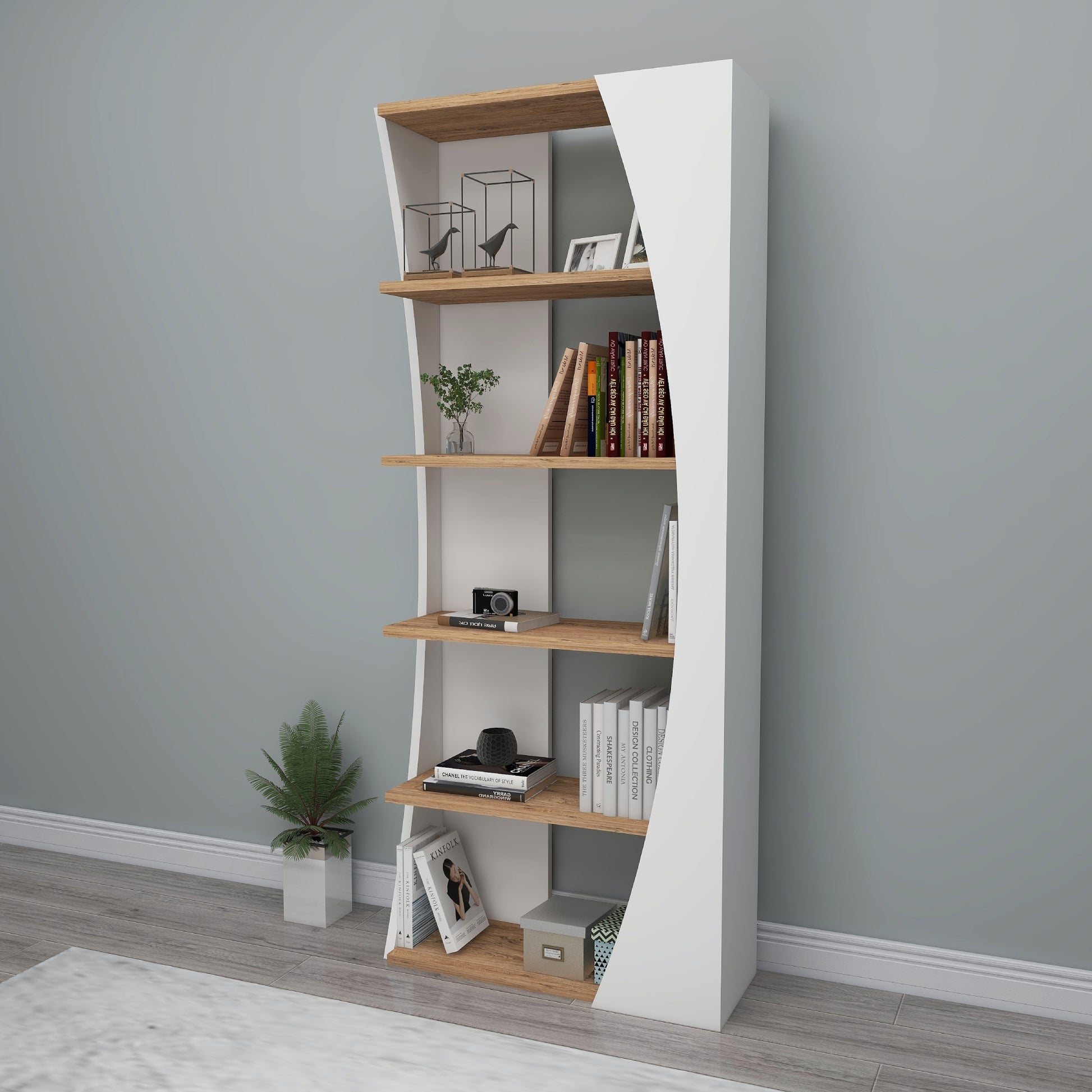 Bookcase, Bookshelf, Floating Bookcase, Floating Bookshelf, Shelving Unit, Shelf, Furniture, Home, Office, Living room, Study room