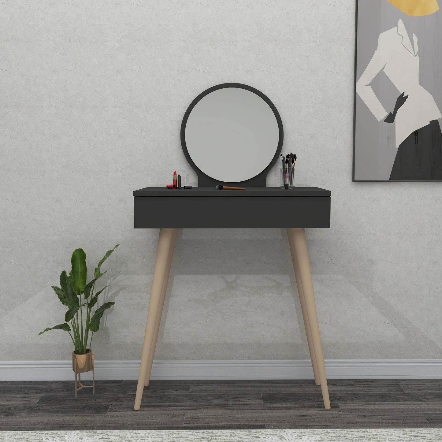 Makeup Vanity Table with Mirror Novae