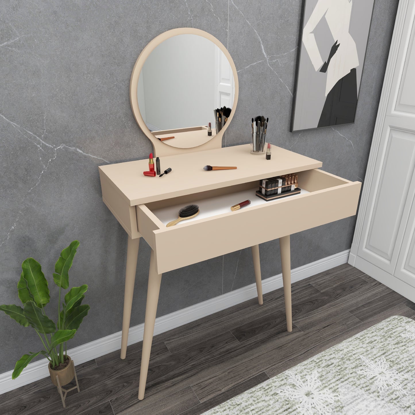 Makeup Vanity Table with Mirror Novae