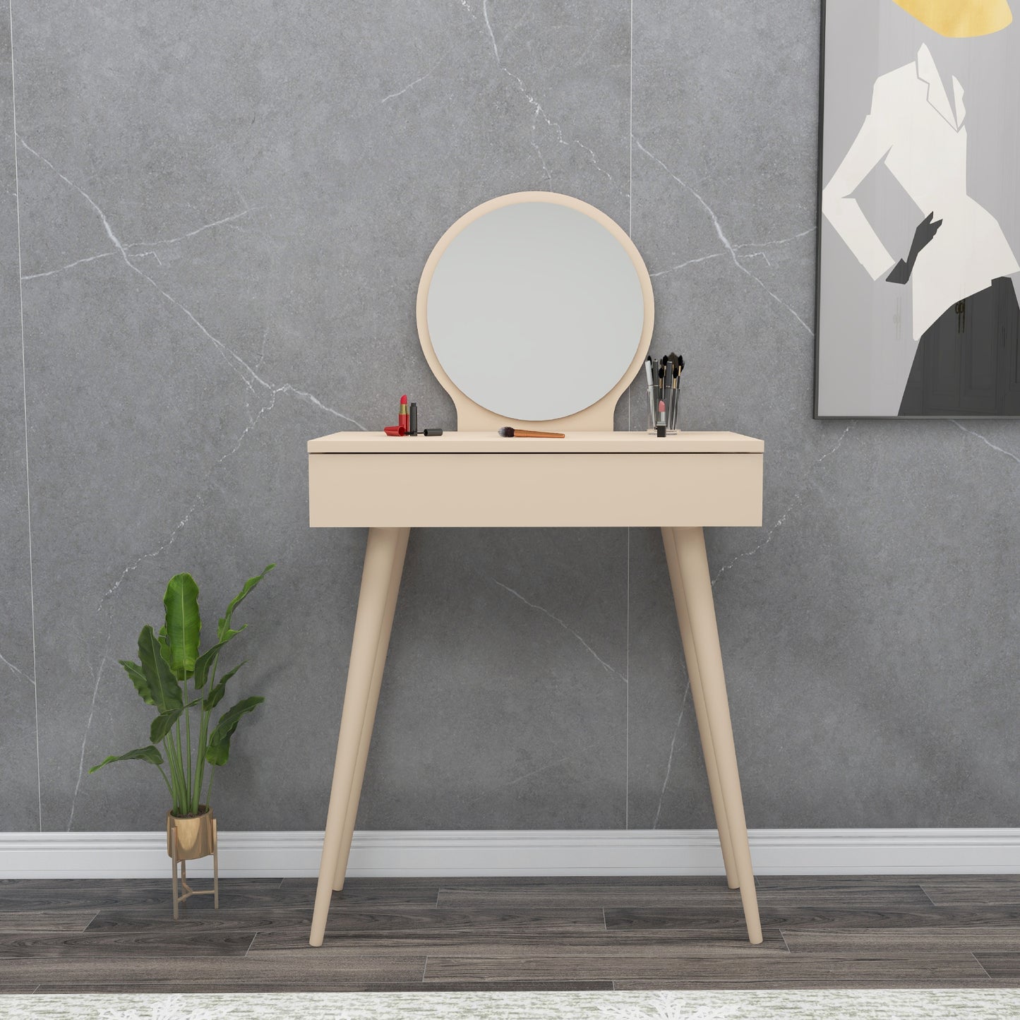 Makeup Vanity Table with Mirror Novae