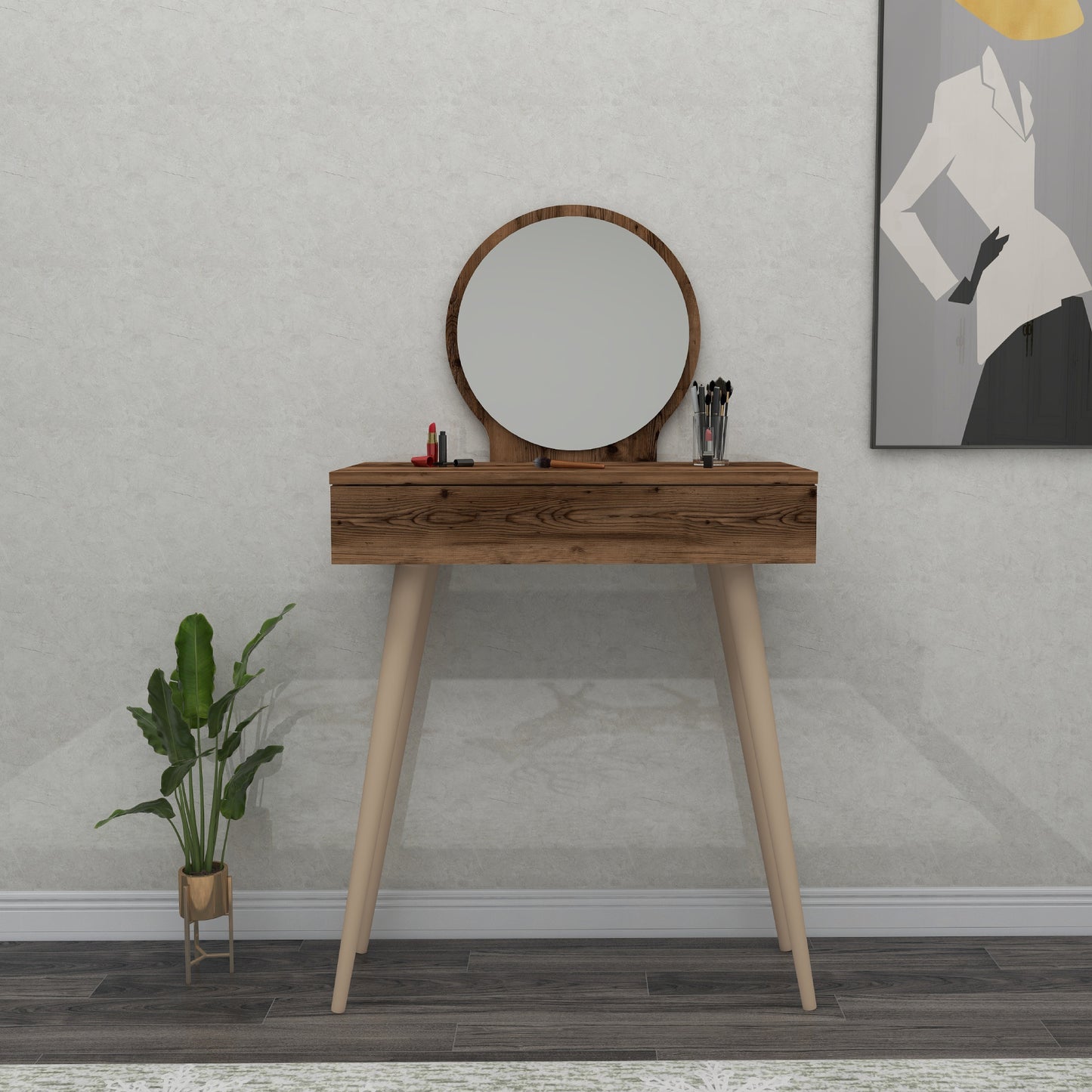 Makeup Vanity Table with Mirror Novae