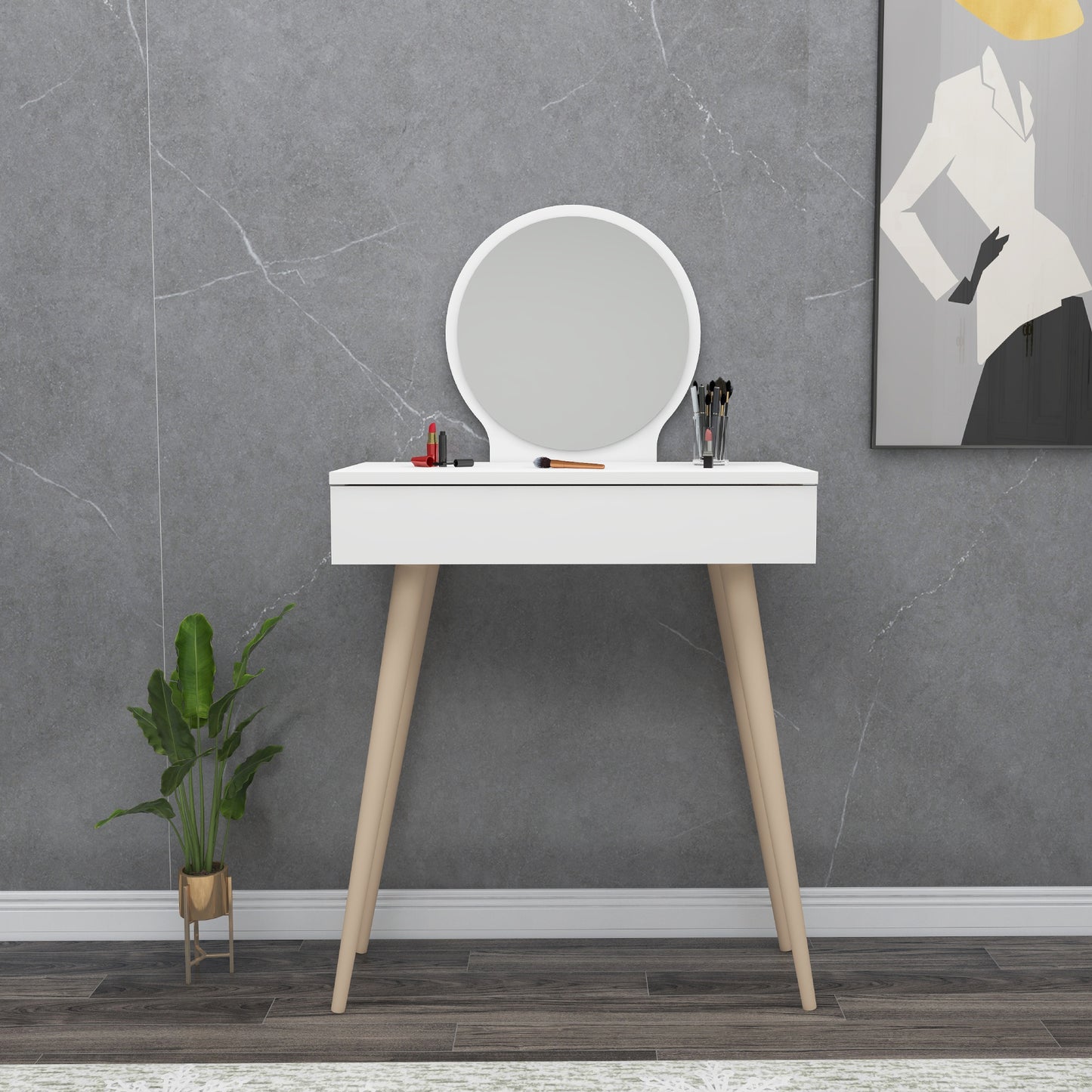 Makeup Vanity Table with Mirror Novae