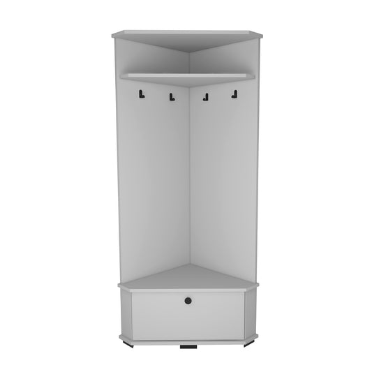 Perchero de pasillo de esquina con mueble Reina