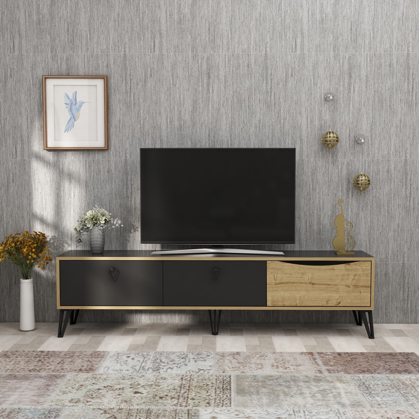 Twiks TV Stand with Cabinets