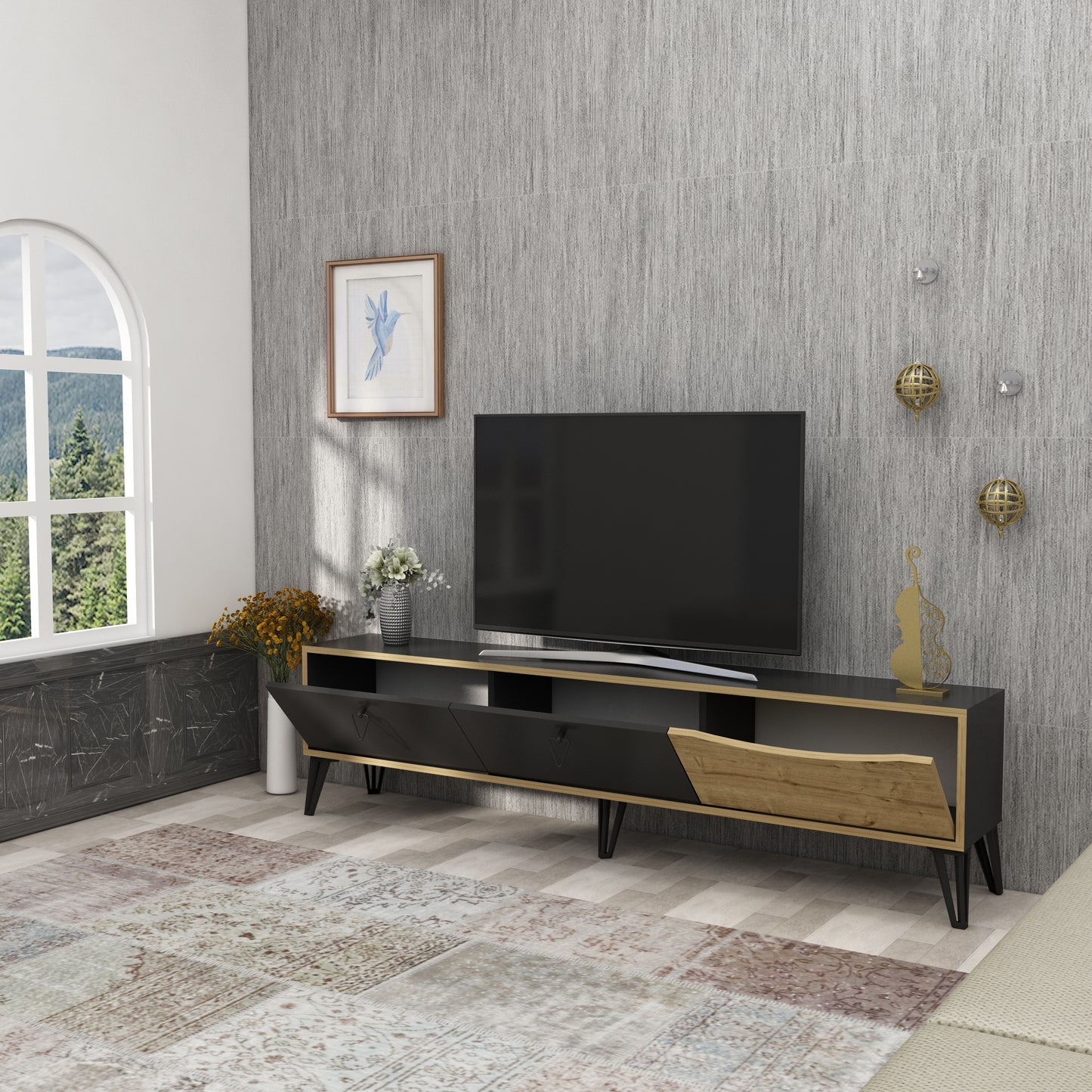 Twiks TV Stand with Cabinets