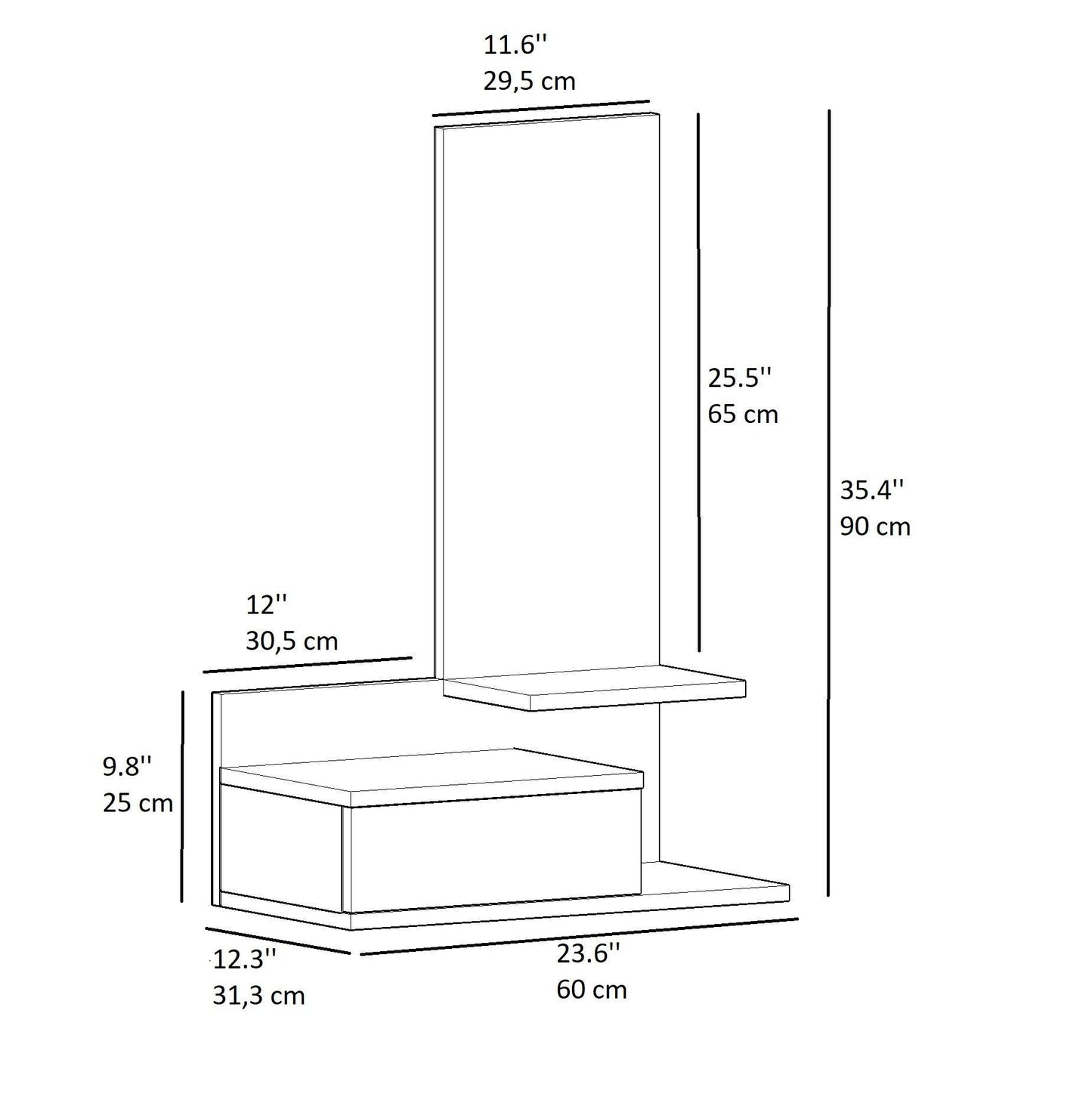 table, hallway table, entryway table, dresuar, console table