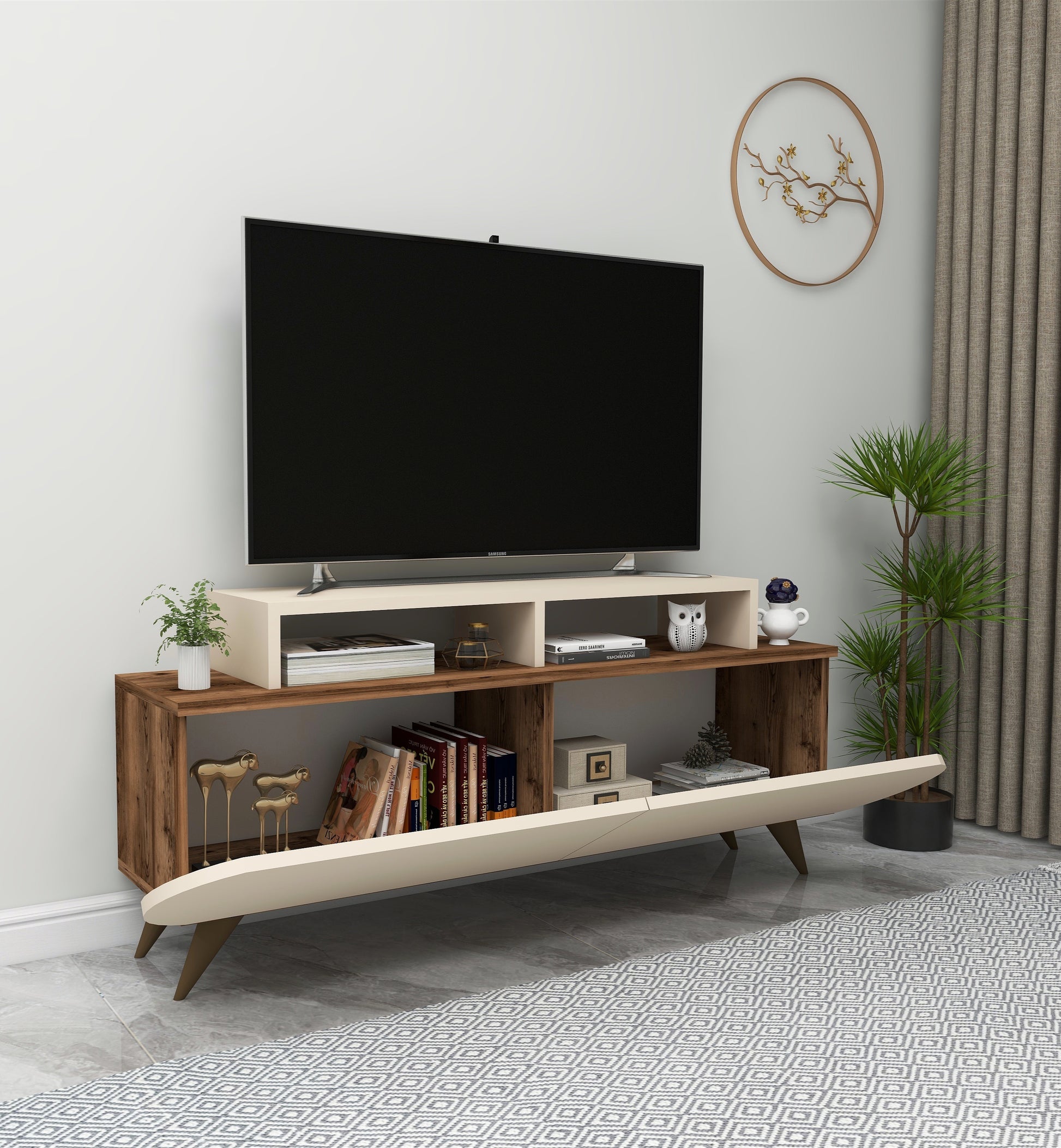TV Stand, Media Console, TV cabinet, Wooden TV Stand, Media Stand, TV Lowboard, Entertainment Center, Wood TV Unit, TV Board, TV Table, Media Center, Living Room, Furniture