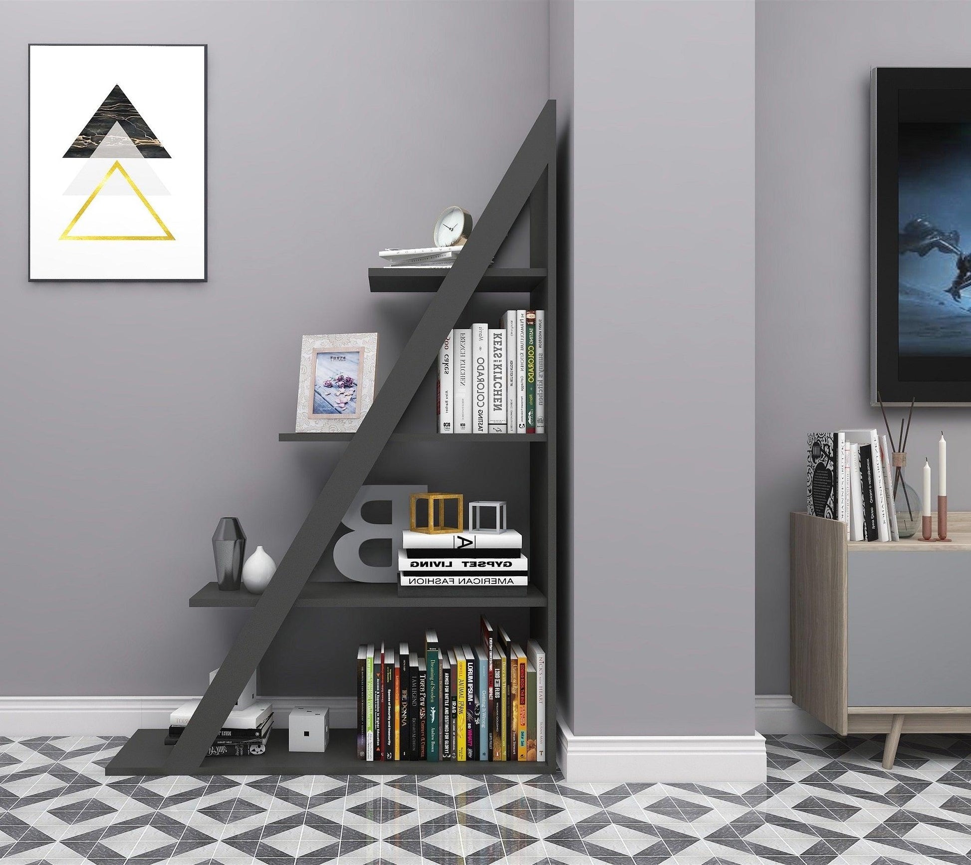 Amando Ladder Bookcase - Destina Home
