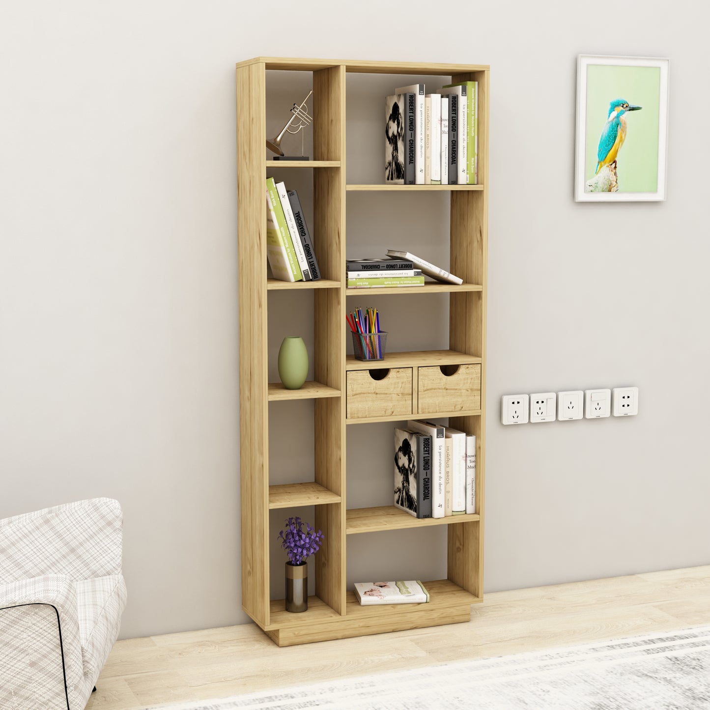 shelving unit, shelf, bookshelf, bookcase, bookcase styling, bookcase decor, bookcase design