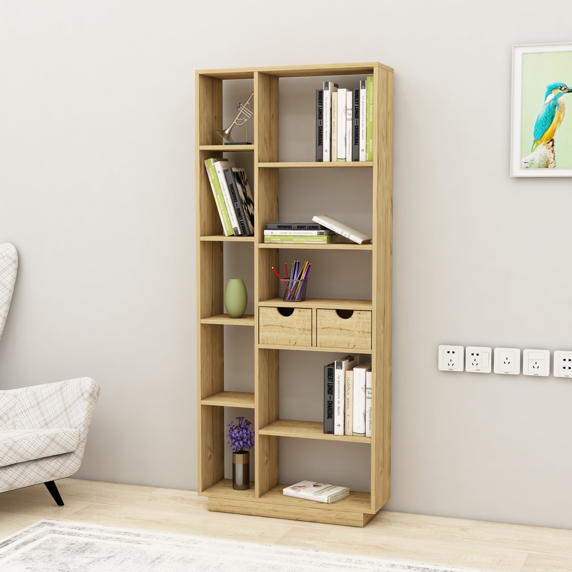 shelving unit, shelf, bookshelf, bookcase, bookcase styling, bookcase decor, bookcase design