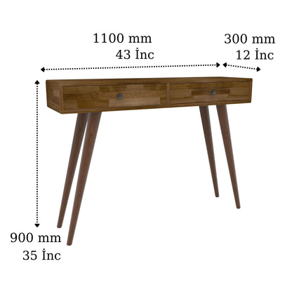 Solid Pine Wood Handmade Dresuar Console Table Silas