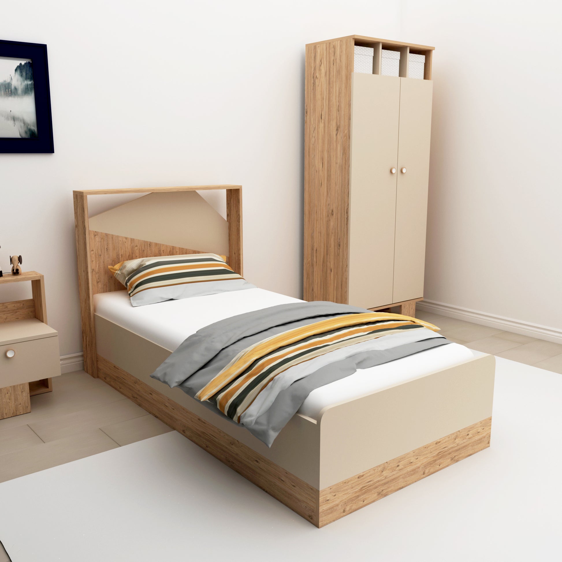 bed frame, bedstead, bed base, platform bed, Montessori bed, panel bed, bedroom furniture