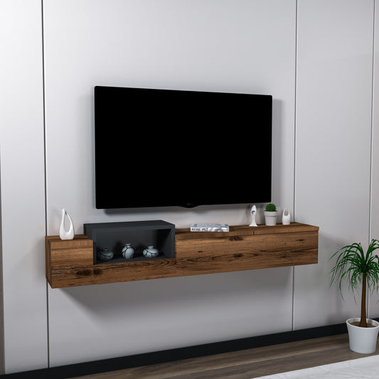 Mueble de TV flotante con estantes Sarah