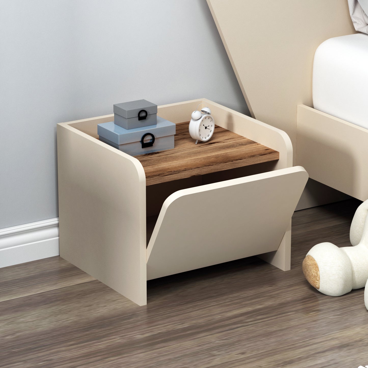 Babel Nightstand with Cabinet
