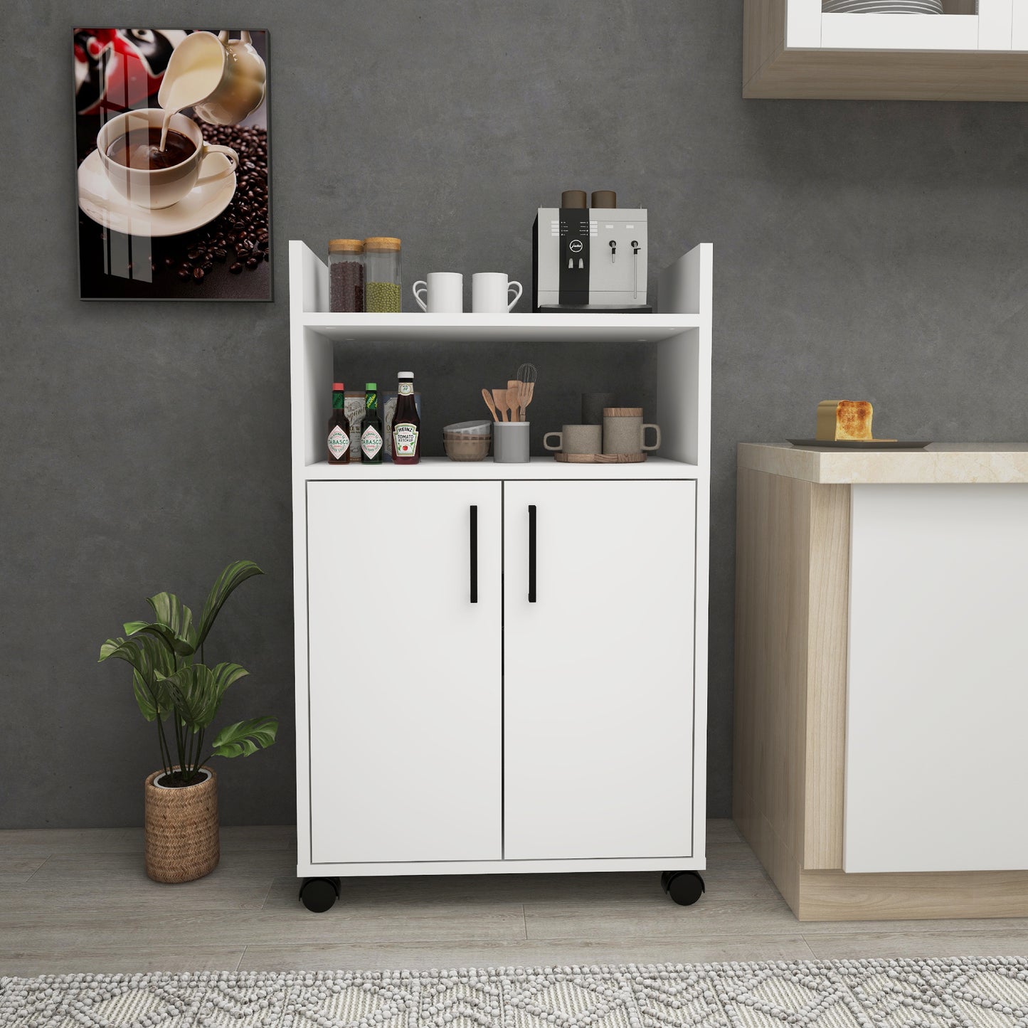 Armoire de cuisine Tyler avec étagères