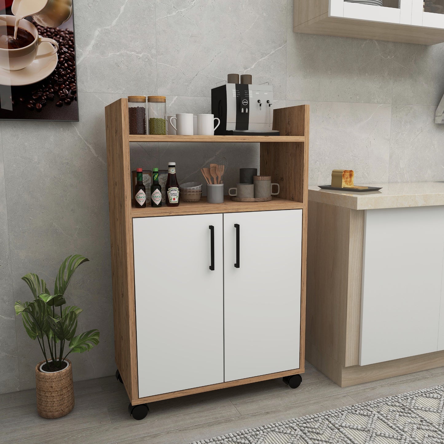 Armoire de cuisine Tyler avec étagères