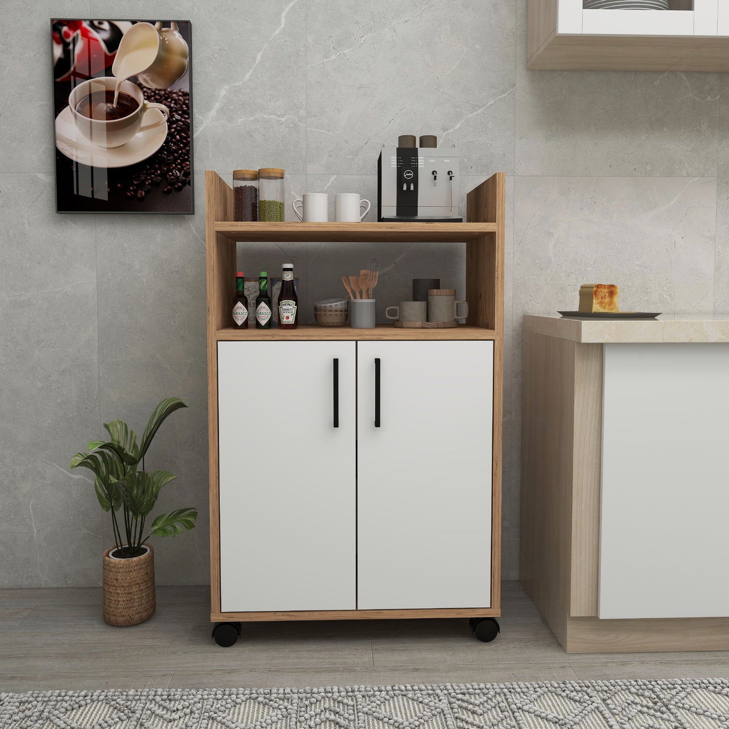 Armoire de cuisine Tyler avec étagères