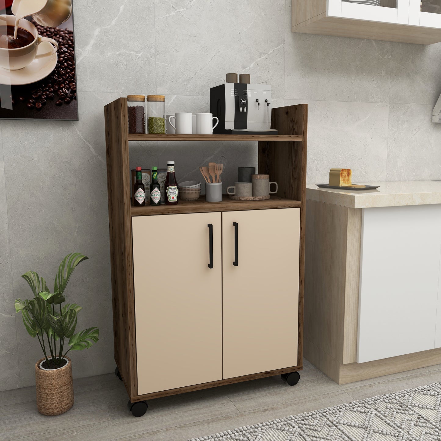 Armoire de cuisine Tyler avec étagères