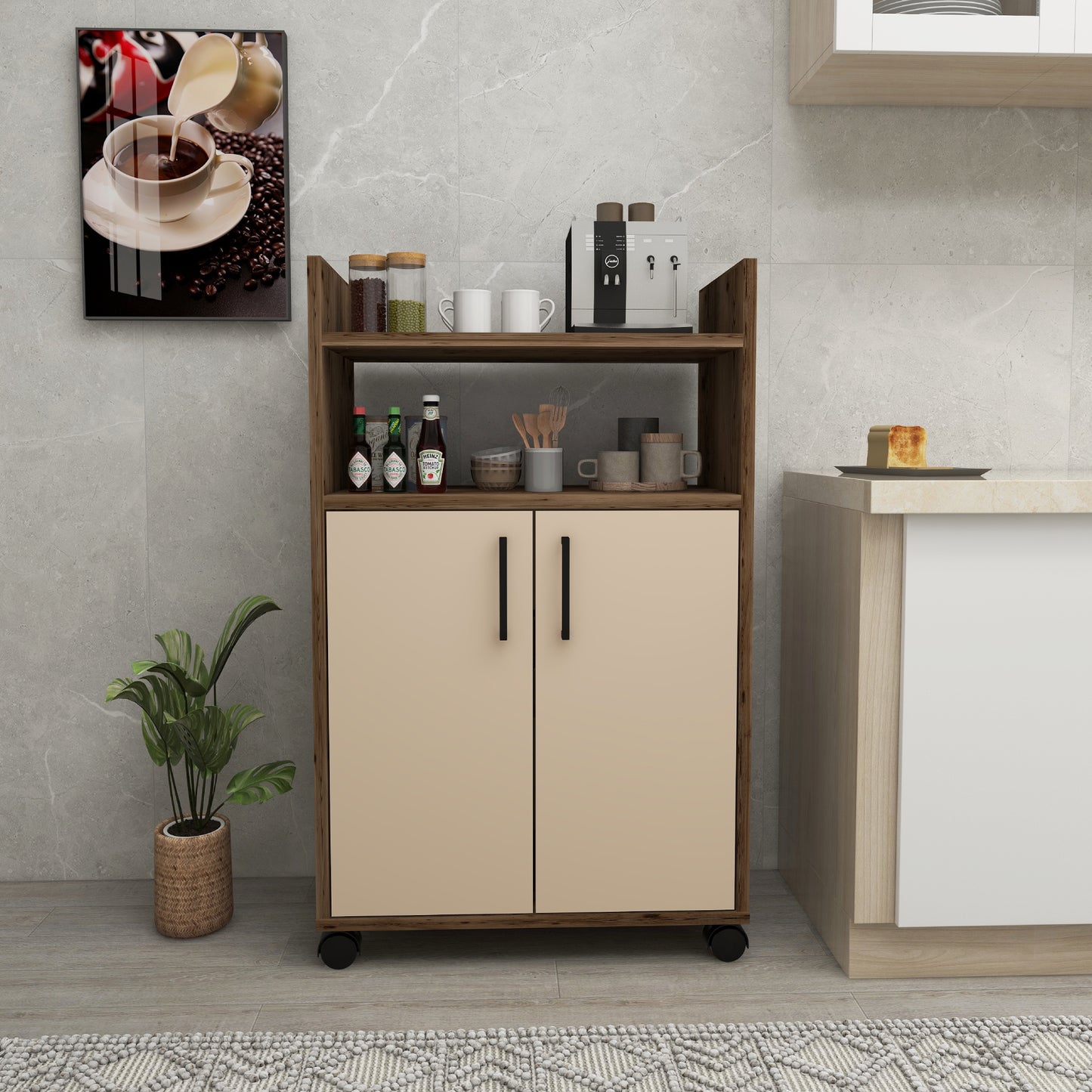 Armoire de cuisine Tyler avec étagères