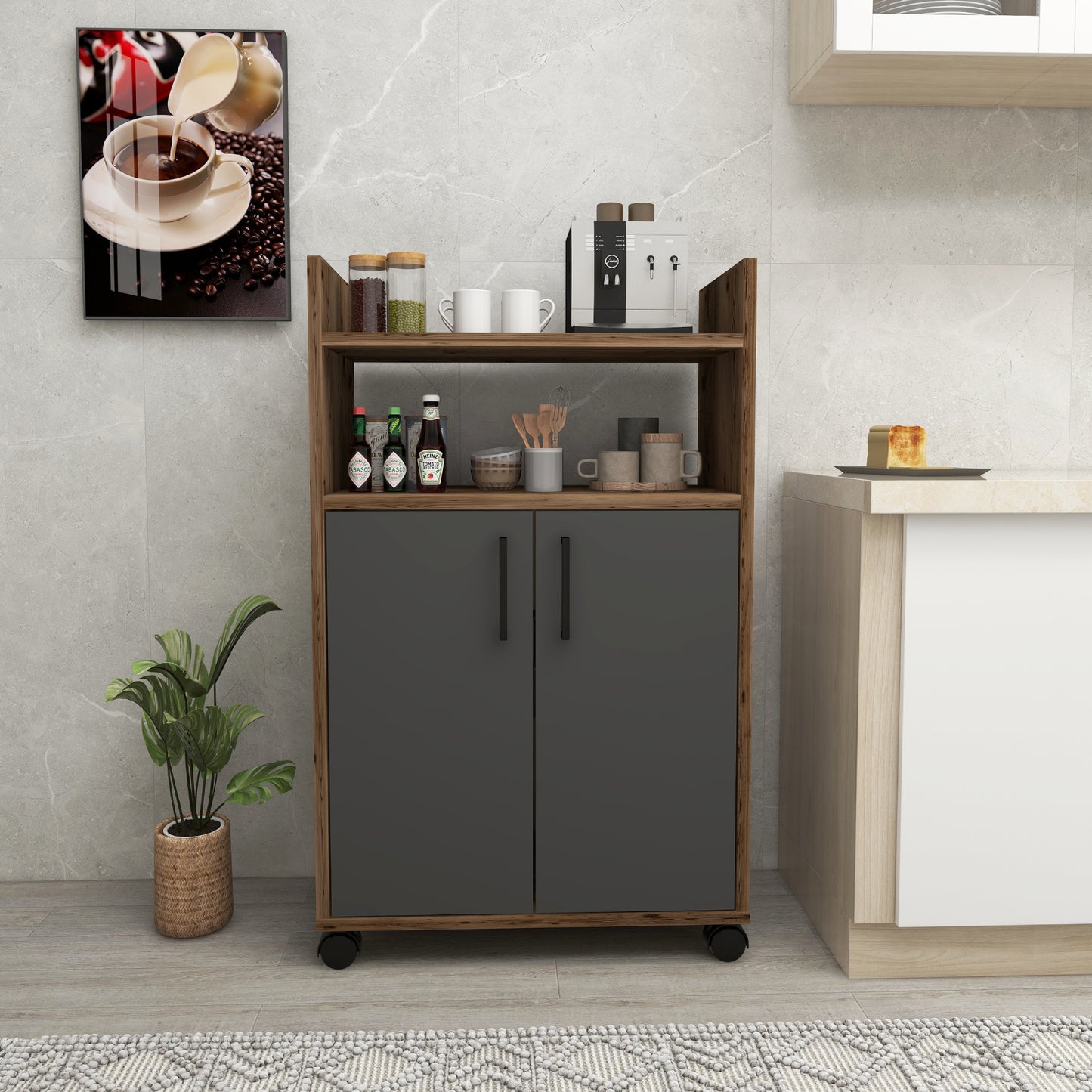 Armoire de cuisine Tyler avec étagères