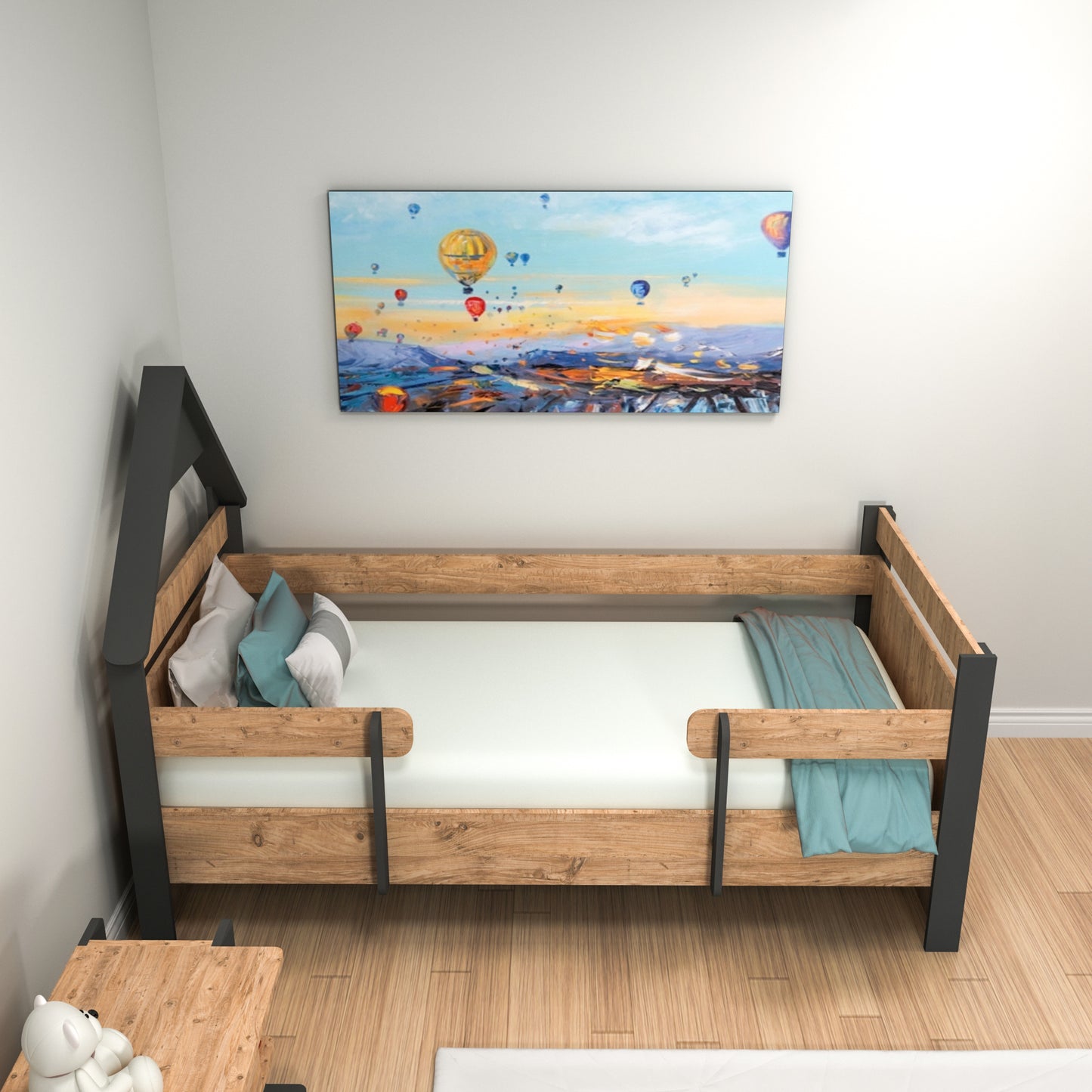 Bedstead Bed Frame with Headboard Valentino