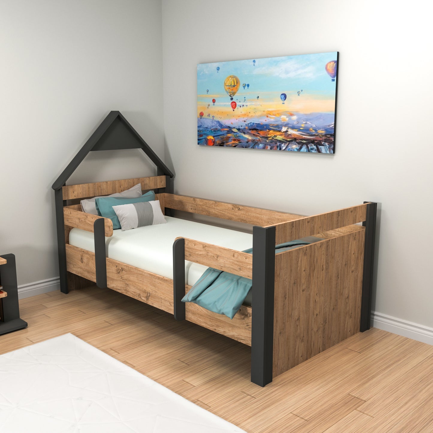 Bedstead Bed Frame with Headboard Valentino