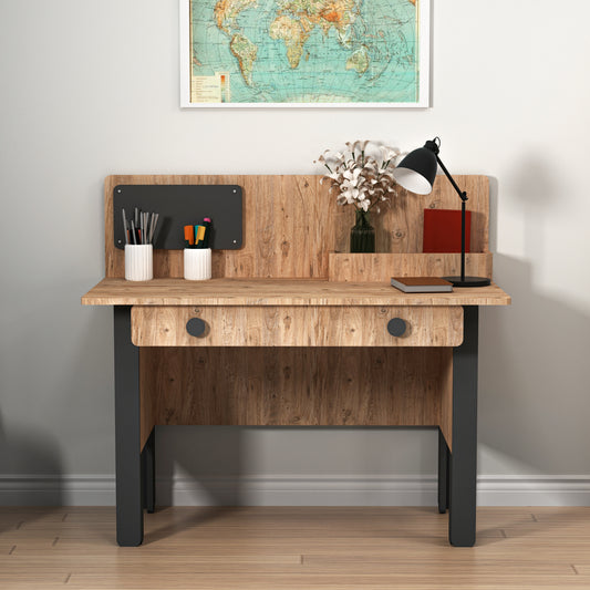 Computer Desk with Shelves and Drawer Valentino