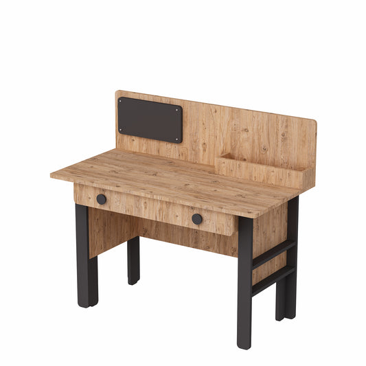 Computer Desk with Shelves and Drawer Valentino